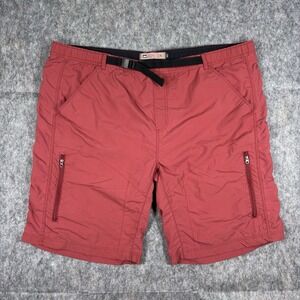REI Shorts Men's XL Belted‎ Hiking Gorpcore Red Climbing Outdoors Pockets 9"